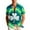 Z6-Green-st patrick tops, variant on Qzwdhjm St. Patrick's Day Shirt for Men Irish Shamrock Button Down Shirt Lapel Collar Short Sleeve V Neck Tops Dressy Festival Tees
