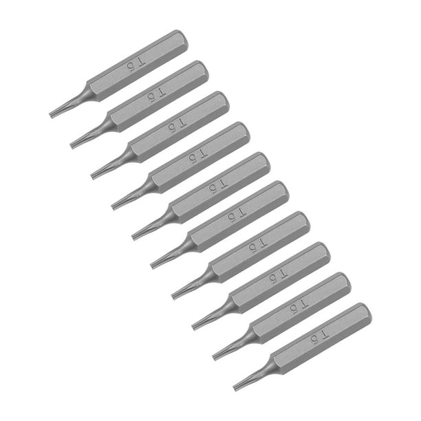 Torx Bits 10 pcs 5 32 Inch Hex Shank T6 Torx Screwdriver Bit Set 28mm Length S2 Screw Driver Kit Tools