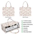 thumbnail image 2 of Large Capacity Tote Bag,White Christmas Gnome Pattern Handbag Fashion Luxury Tote Bag,15.7"x13"x 5.1" Inches,Laptop Compatible, 2 of 6