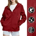 thumbnail image 1 of Soki Veste de Cyclisme Imperméable Coupe-Vent Légère pour Femmes avec Capuche, 1 of 9