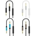 thumbnail image 2 of ZheElen 3 .5 mm Headphone Car Stereo AUX Cable Computer Handsfree Phone Call Wire Control Audio Cord black 1Set, 2 of 6
