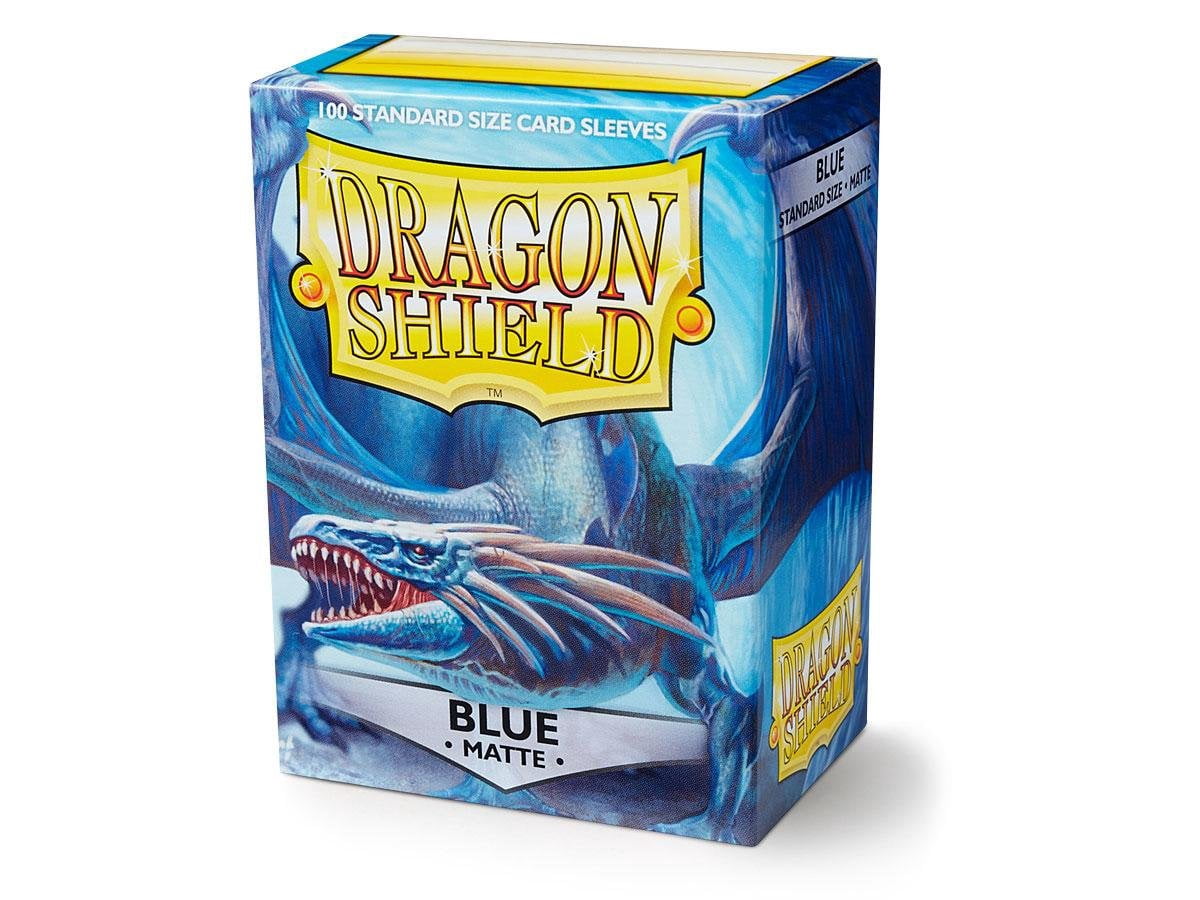 2 Packs Dragon Shield Matte Blue Standard Size 100 ct Card Sleeves Value Bundle!