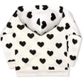 thumbnail image 2 of Disney Girl's Minnie Mouse Heart Zip Up Fashion Hoodie Jacket, 2 of 3