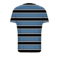thumbnail image 5 of NTACZA Short Sleeve Women's Cardigans with Pockets Striped Casual Open Front Regular Beachwear Coverups Blue, 5 of 5