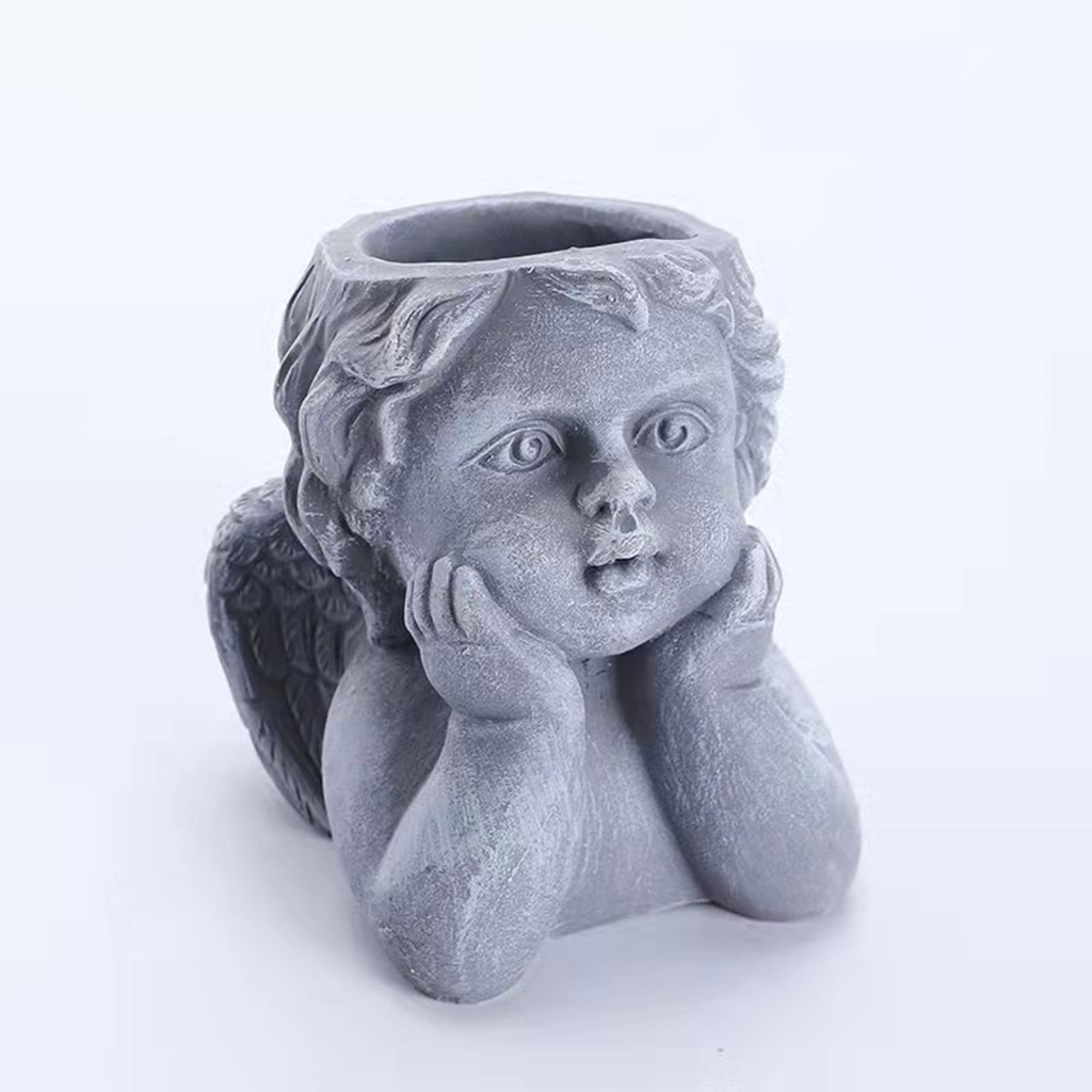 BQBQERT Creative Resin Mold for Girl Shaped Silicone for Cement Gardens and Table Decorations
