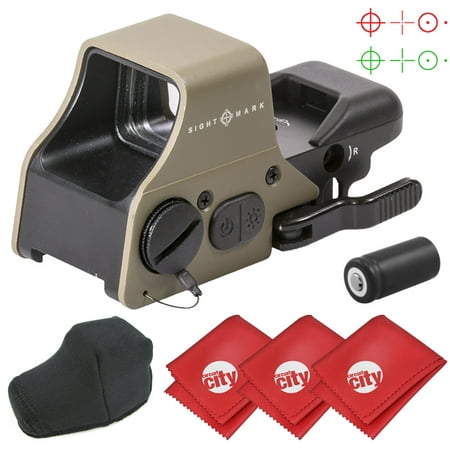 - Sightmark Ultra Shot Plus Reflex Dark Earth Red/Green Dot Rifle Sight with 3 Microfiber Cleaning Cloths (SM26008DE)