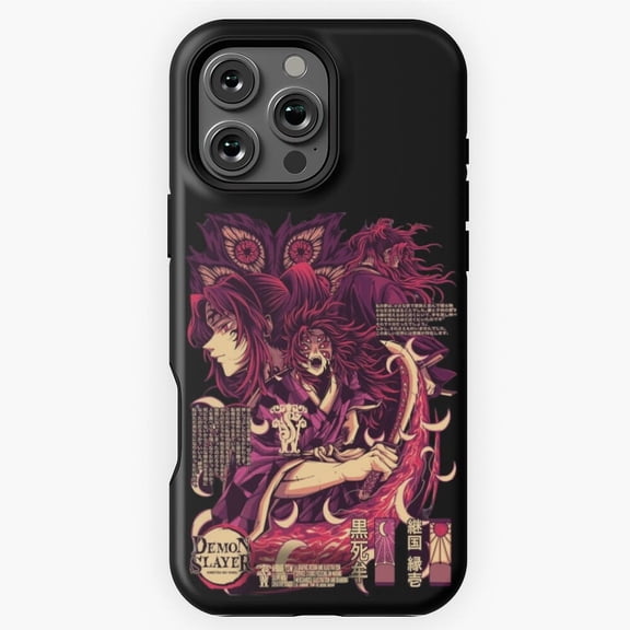 Kokushibo Upper Moon Demon Slayer Phone Case for iPhone 16 15 14 13 12 11 Pro Max - Minimalist Phone