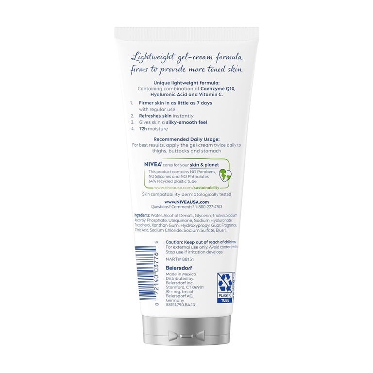l carnitine cream benefits NIVEA, Skin Firming + Toning Body Gel-Cream, 6.7 oz, Q10 L-Carnitine