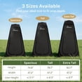 thumbnail image 5 of Wolfwise Pop Up Changing Tent Pro for Camping, Portable Shower Tents with Removable Floor & Rain Fly, Outdoor Silver Coating Privacy Toilet Bathroom Dressing Instant for Beach, 6.2/6.6/6.9ft High, 5 of 18