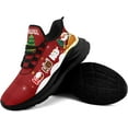thumbnail image 4 of Coolcustomize Christmas Santa Claus Themed Sneakers for Men & Women - Comfortable Tennis Walking Shoes, Cushion Gym Sports Training Shoes, 4 of 7