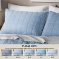 thumbnail image 5 of Mainstays Crinkle Pillow Sham, Standard, Light Blue, 1 Pack, 5 of 8