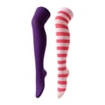 thumbnail image 4 of SUXIAN Womens Knee High Socks Striped Moisture Wicking Fabric All Day Comfort Support Halloween, 4 of 4