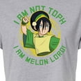 thumbnail image 3 of Avatar - The Last Airbender - Toph Melon Lord - Juniors Cropped Cotton Blend T-Shirt, 3 of 5