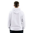 thumbnail image 3 of Godokuleh Mens Casual Cotton Fleece Hooded Collar Drawstring Hoodies Pullover Sweatshirts Casual Long Sleeve Shirts with Pocket White 2XL, 3 of 4