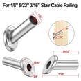 thumbnail image 4 of 40 Pack Angle Beveled Protector Sleeves, Wood Post Protector Stair Cable Railing 3/16, 30 Degree, 4 of 7