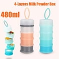 thumbnail image 6 of Portable 4-Compartment Milk Powder Container Baby Food Storage | Leak-Proof Travel Dispenser for Formula, Snacks, and Dry Goods | Compact Design for Diaper Bags, Strollers, and On-the-Go(Pink), 6 of 8