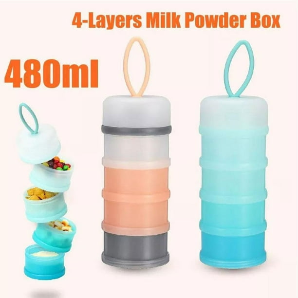 WNG 4Layers Baby Milk Powder Formulas Dispensers Bottle Storage