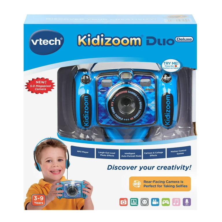 VTech KidiZoom Duo DX Digital Selfie Camera with MP3 Player, Blue –  eRequisite