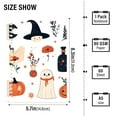 thumbnail image 2 of FORMRS 1-Subject Spiral Notebook 8" x 5" College Ruled 60 Refillable Sheet A5 Hard Cover, 2 Pack, White Cartoon Halloween Ghosts, 2 of 7