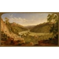 thumbnail image 2 of James Howe Carse 24x16 Black Ornate Framed Double Matted Museum Art Print Titled: Burragorang Valley Near Picton (1879), 2 of 5