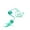 Green, variant on Door Mounted​​ Hanging Teaser Wand With Bells Door-Mounted Interactive Cat Toy Feather Attachment Self-Play Distraction Feather Toy​​