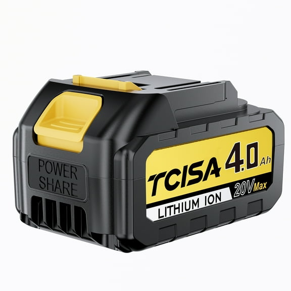 Tcisa 20V Max 4.0Ah Li-Ion Battery for Continuous Cleaning