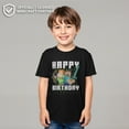 thumbnail image 2 of Boy's Minecraft Happy Birthday Steve and Alex Graphic Tee Black Small, 2 of 10