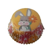 Wilton Easter Bunny Flowers 75 ct Standard Baking Cups Cupcake Liners
