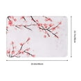 thumbnail image 3 of Pink Bath Mat Floral Bathroom Rugs Flower Bath Rugs Super Soft Non-Slip Cherry Bath Rugs 16"x24", 3 of 8