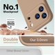 thumbnail image 3 of Funda de Silicona Premium, Forro de Microfibra, a Prueba de Golpes, para iPhone 17 Pro 6.3", Marrón Claro, 3 of 7