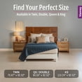 thumbnail image 3 of Vianney - Twin Comforter - 71x93 Inches - Reversible Lightweight Blanket with Triangular Quilt Pattern - Year-Round Soft Cozy Bedding in Cobalt Blue and Dark Grey, 3 of 7