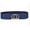 Blue w Gold Buckle, variant on Beltox Women’s Elastic Waist Belt w Double Silver Ring Black 37-47"