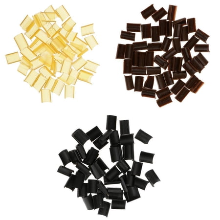 QSTDGVPW 150 Pieces Keratin Beads Rebond Nail Rebond Glue U Tips Hair Extension Tools