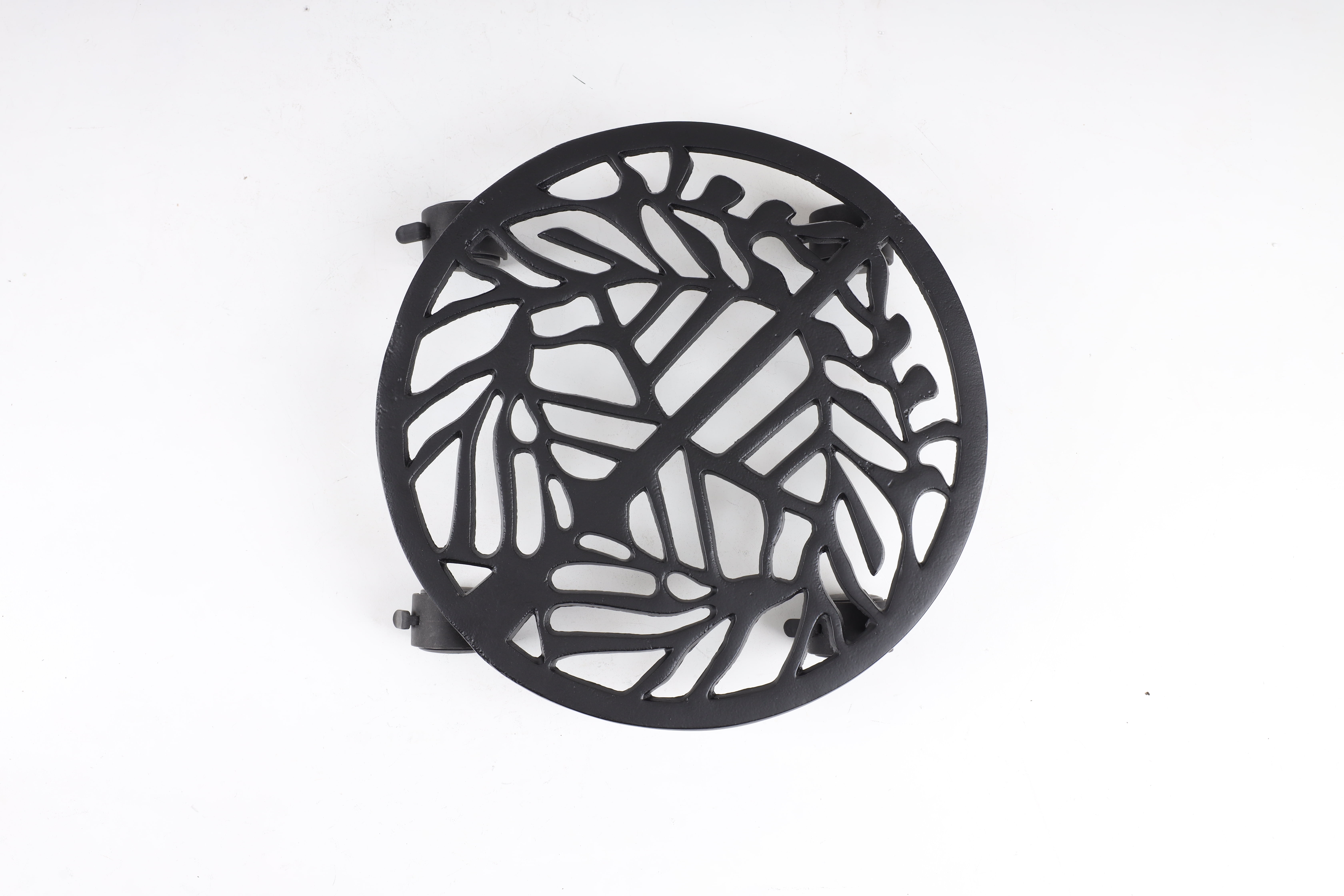 Better Homes & Gardens 14" Black Metal Plant Caddy with Locking Casters