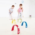 thumbnail image 4 of Hape Wooden Kids Outdoor Backyard or Indoor Colorful Croquet Set for 2 Players, 4 of 5