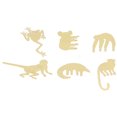 thumbnail image 1 of Colgante de decoración de plantas, 6 piezas de metal para decoración de plantas, conjuntos de animales decorativos, accesorios colgantes fieles a su promesa, 1 of 8