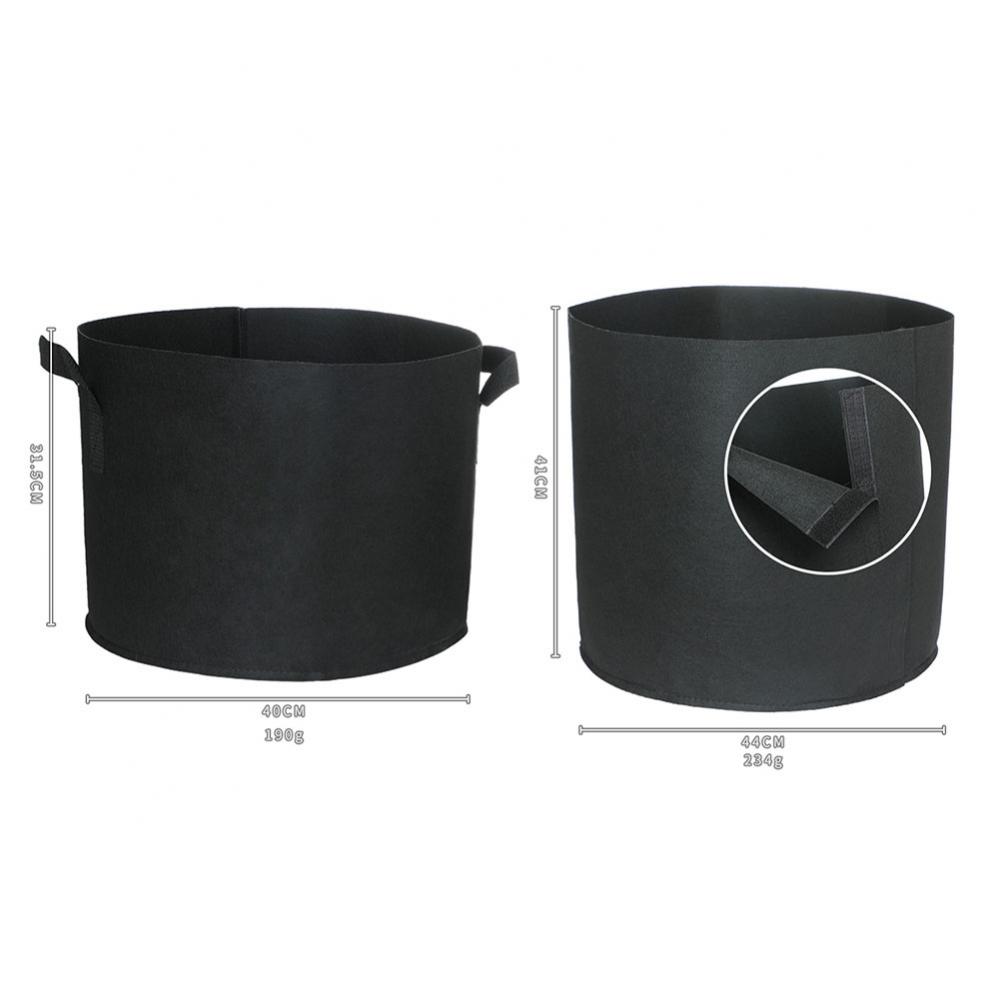 Plant Grow Bag w// Handles Details about / 3//5 Pack Garden Heavy Duty Aeration Fabric Pot