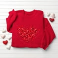 thumbnail image 4 of Perfect Valentine's Gift - Red Cozy Pullover Hoodie with Cute White Hearts for Girlfriend Hot Pink 3XL, 4 of 4