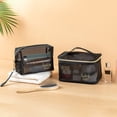 thumbnail image 6 of Mesh Visible Cosmetic Bag, Double Zippers with Handle Storage Bag,Large Capacity Portable Travel Mesh Makeup Bag, 6 of 7