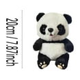 thumbnail image 3 of Plush Panda Stuffed Animal Toy – Soft and Cuddly Black and White Bear for Kids, Toddlers, and Panda Lovers, 10 Inch, 3 of 4