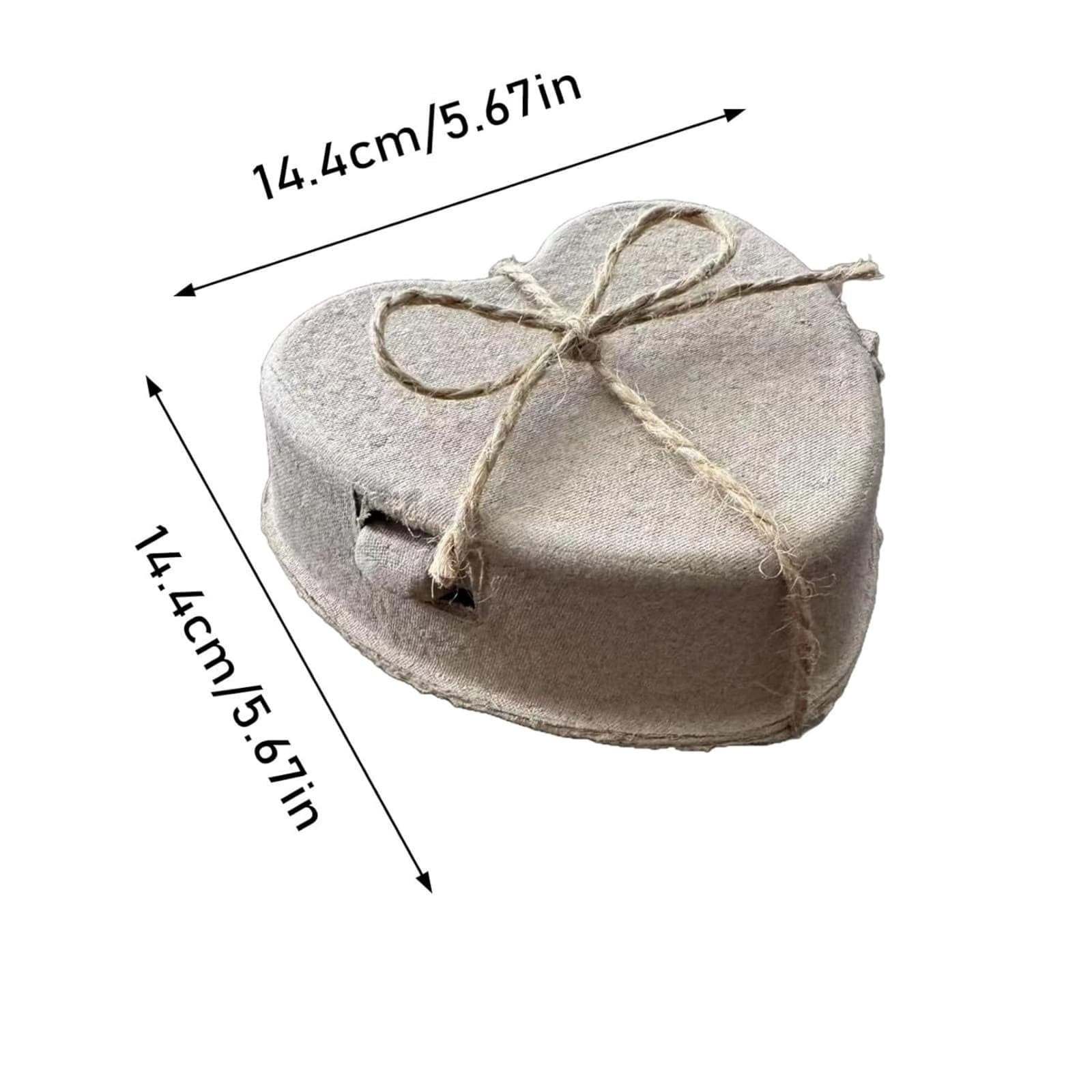 30Pcs Heart Shaped Paper Pulp Egg Cartons with Jute Ribbon – Eco-Friendly Biodegradable 3-Egg Holder for Farm Market, Gift Giving & Wedding Favors – Reusable Kraft Storage Boxes