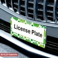 thumbnail image 4 of 1Pack License Plate Frames with Green Apple Pattern Includes Screws & Caps Full Accessories Included Size 6.3x12.2inch(16x31cm), 4 of 8