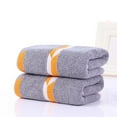 thumbnail image 2 of hulanddfd Striped Hand Towel - 28.7x13.4 Inch Highly Absorbent Soft Washcloth for Bathroom Spa Gym Home Use, 2 of 3