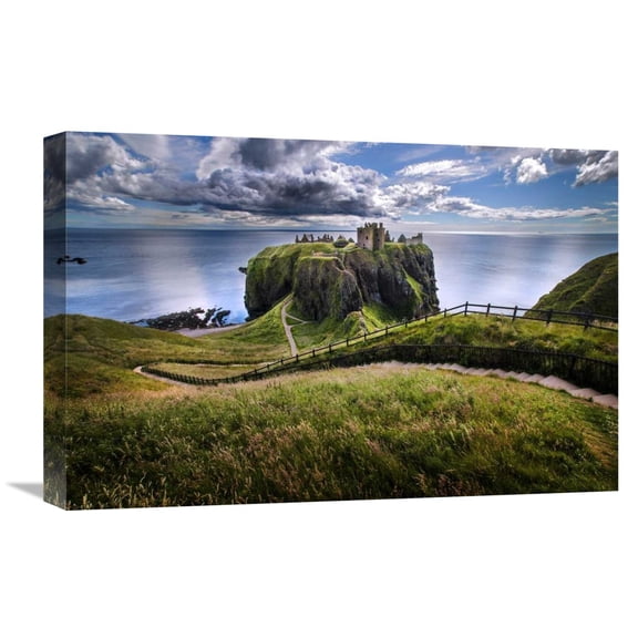 Global Gallery Ghizzi Panizza Alberto,'Dunnottar Castle' Stretched Canvas Artwork