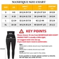 thumbnail image 6 of MANIFIQUE 2 Packs Sauna Sweat Pants for Women High Waist Compression Slimming Weights Thermo Legging Workout Body Shaper, 6 of 6