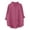 Pink, variant on Bosfbaoi Womens Blouse Ruffled V Neck Button Down Oversized Rolled Long Sleeve Solid Linen-Look Casual Tops for Women