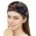 thumbnail image 4 of Unique Bargains 1 Pc Headband Flower Lace Wide Hairband for Women Green, Pink, 4 of 5