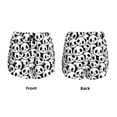 thumbnail image 5 of Lsque Cute Panda Face Printed Women's Running Shorts with Liner Pockets,Elastic Quick Dry Workout Athletic Gym Yoga Shorts,Womens High Waist Shorts-XX-Large, 5 of 9