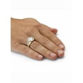 thumbnail image 3 of PalmBeach Jewelry Men's 6 TCW Round Cubic Zirconia Octagon Ring Gold-Plated or Platinum-Plated, 3 of 5