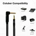 thumbnail image 2 of Coluber Cable - Right Angle 1/4" TS to 3.5 TRS Male - Pro Audio Connector, 2 of 7